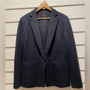 Ann Taylor Sz 10 Classic Navy Blue Blazer